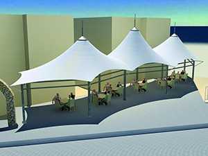 3 idées pour agencer votre restaurant avec une voile architecturale