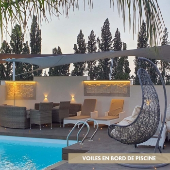 Photos de voiles en bords de piscine
