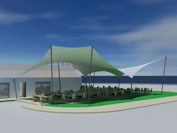 architecture textile pour bar et restaurant